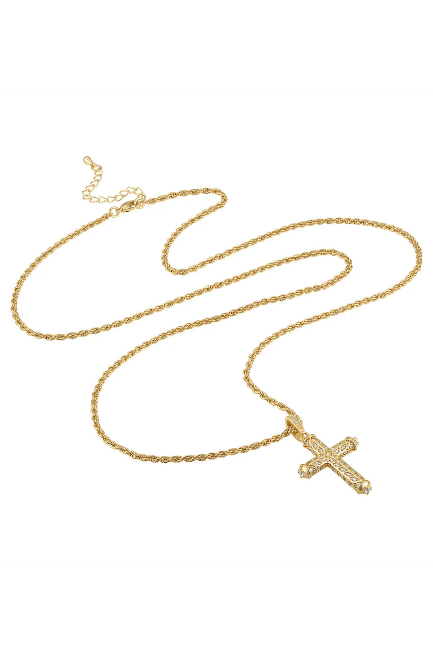 Bernadette Long Cross Necklace
