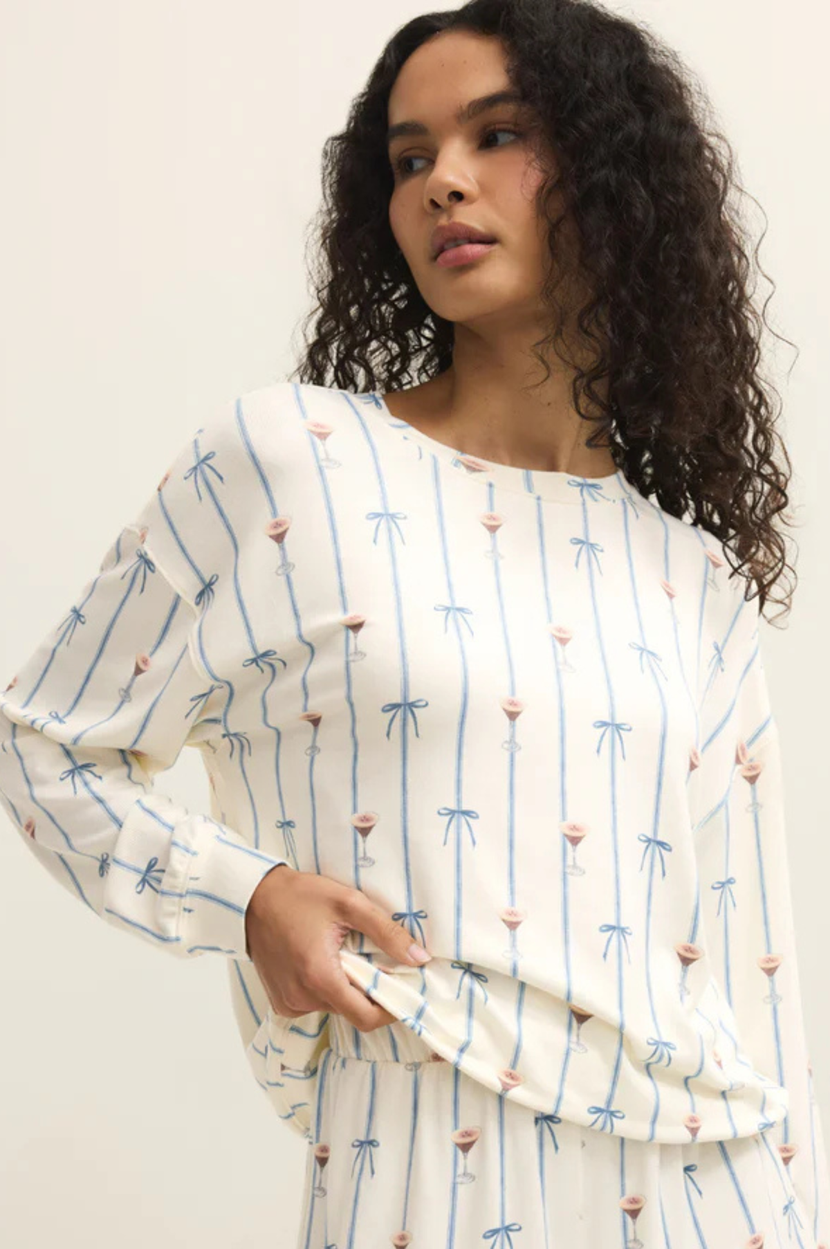 Cozy Espresso Martini Long Sleeve Top