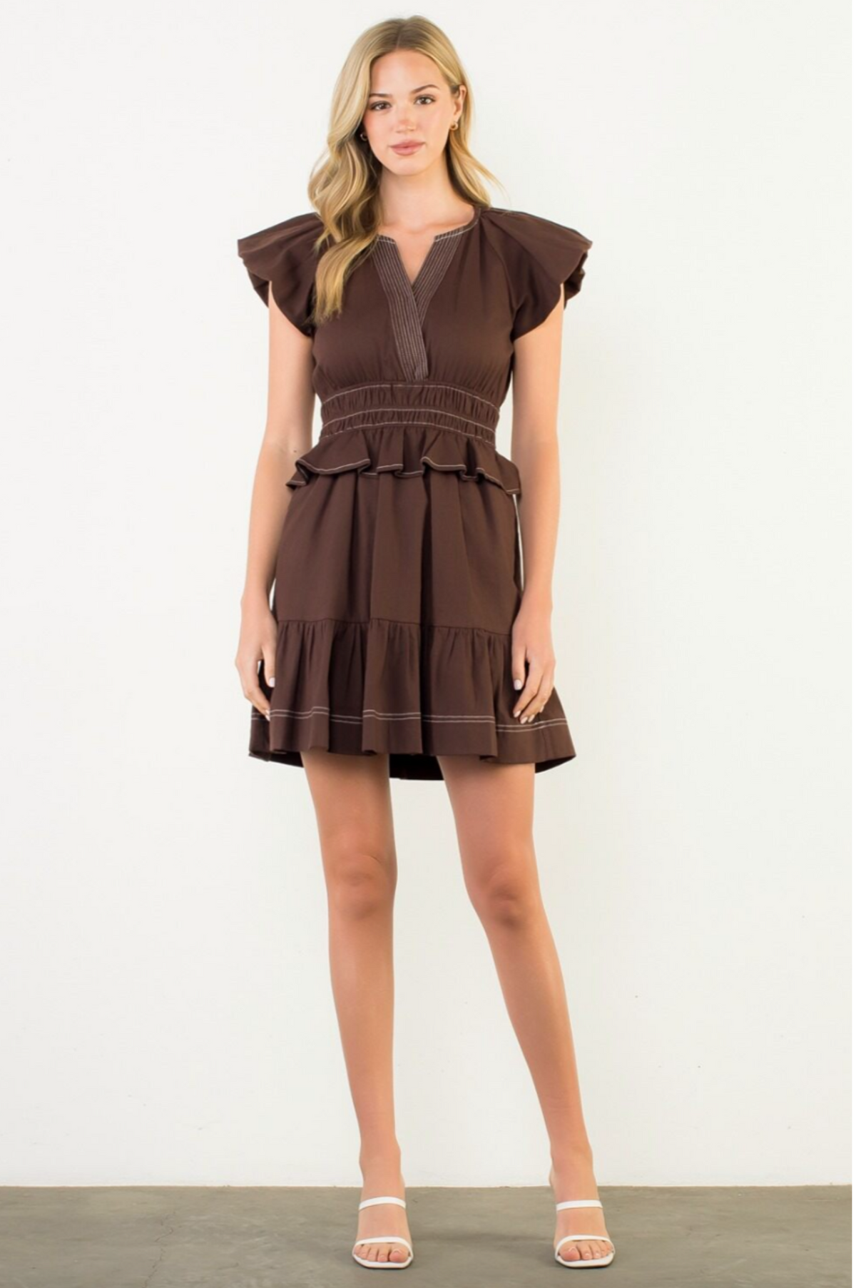 Cammie Ruffle Mini Dress