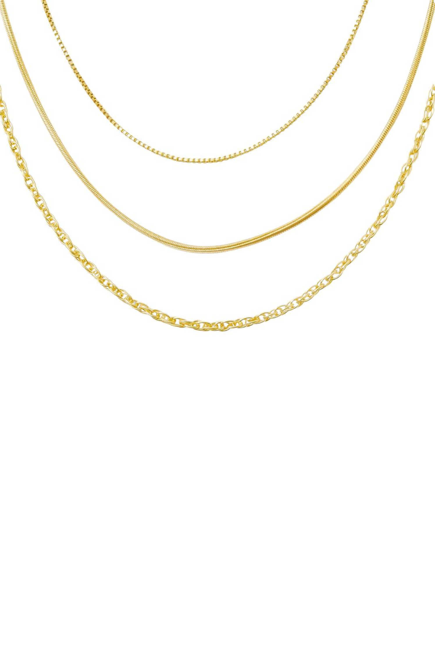 Dainty Filled Chain Necklace