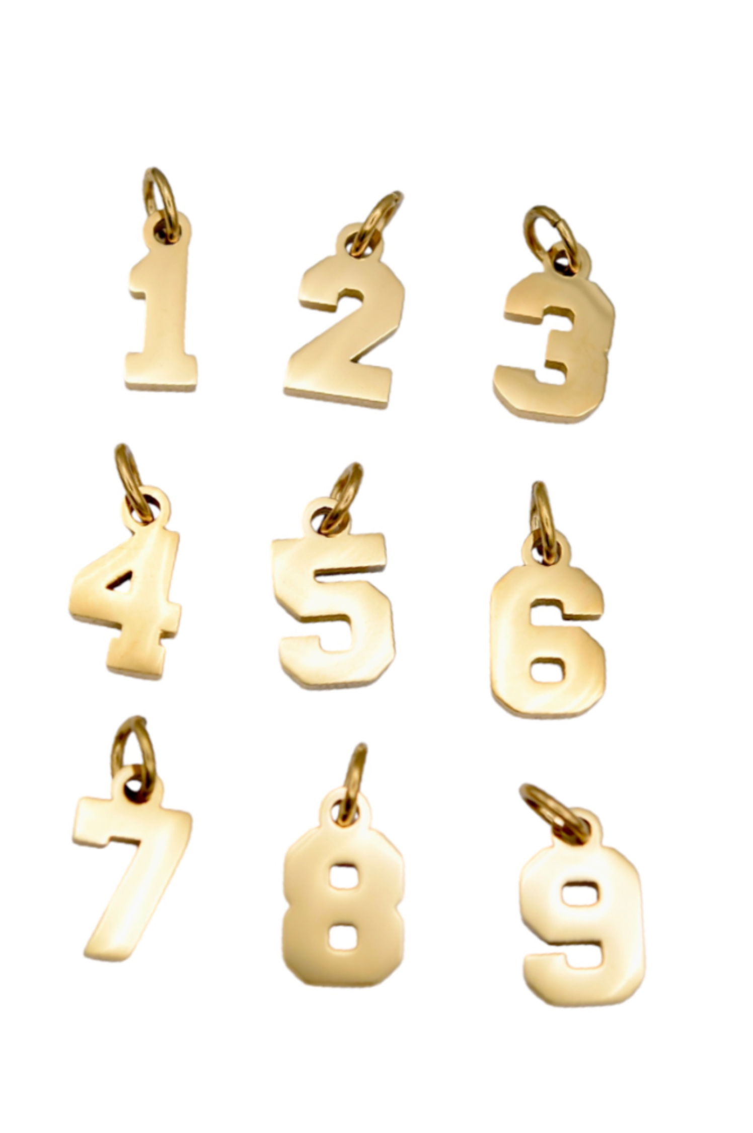 Varsity Number Charms