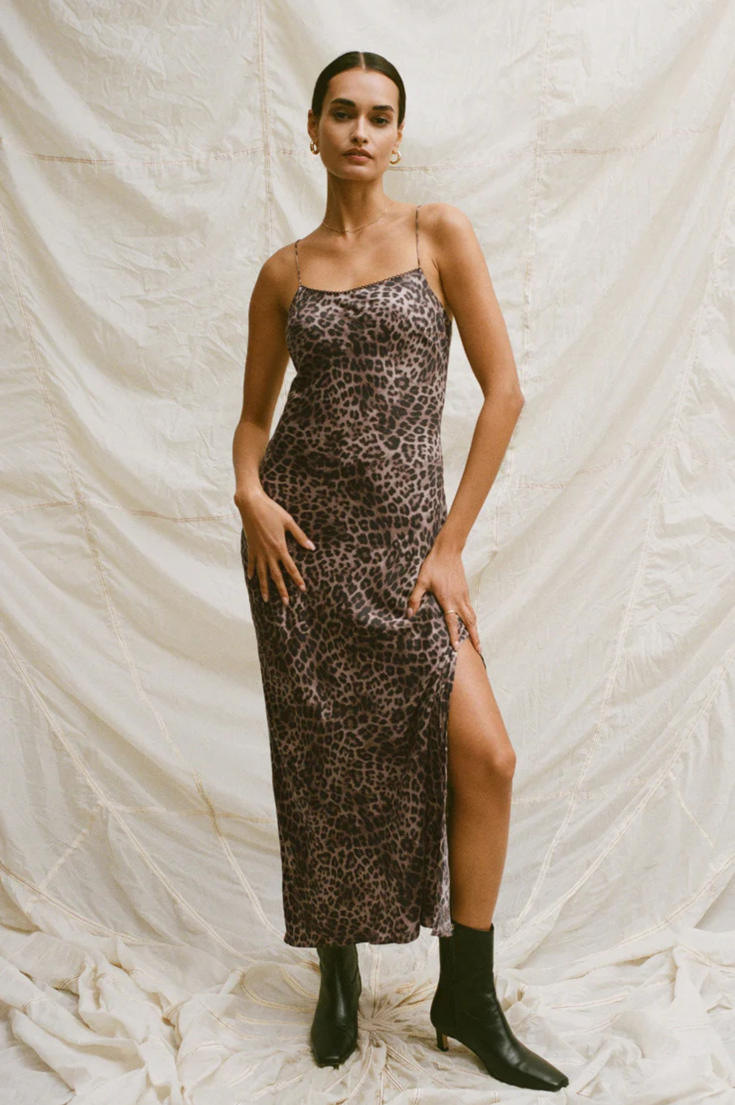 Cielo Leopard Midi Dress