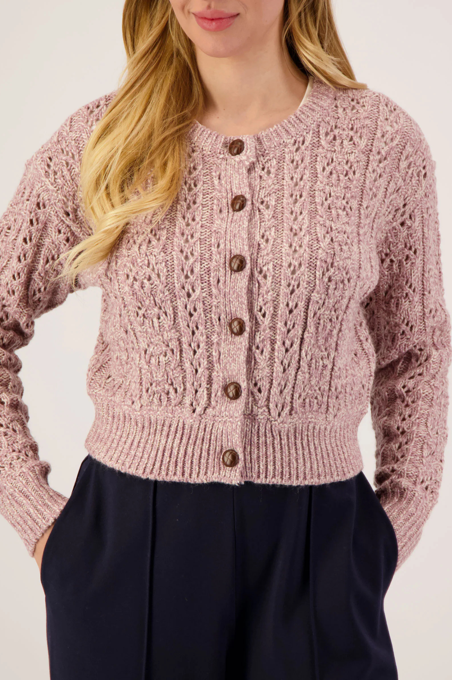 Jordyn Pointelle Cardigan