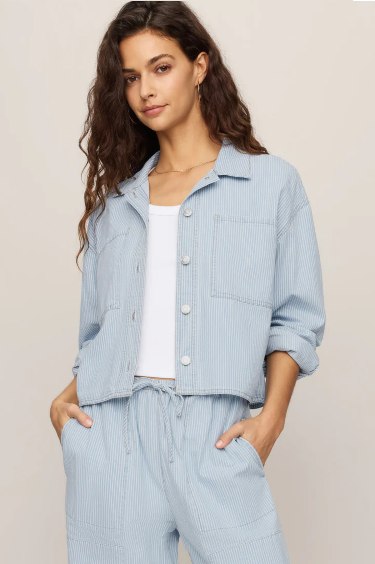 Erin Denim Railroad Jacket