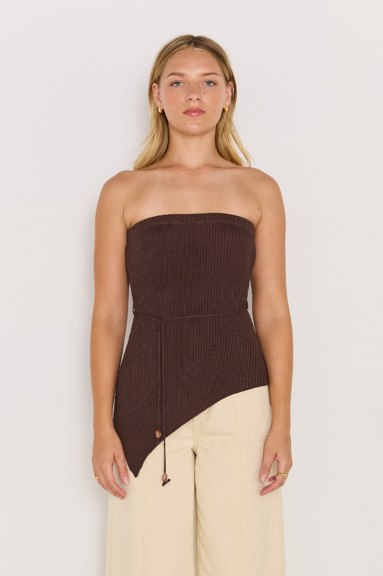 Keani Strapless Knit Top