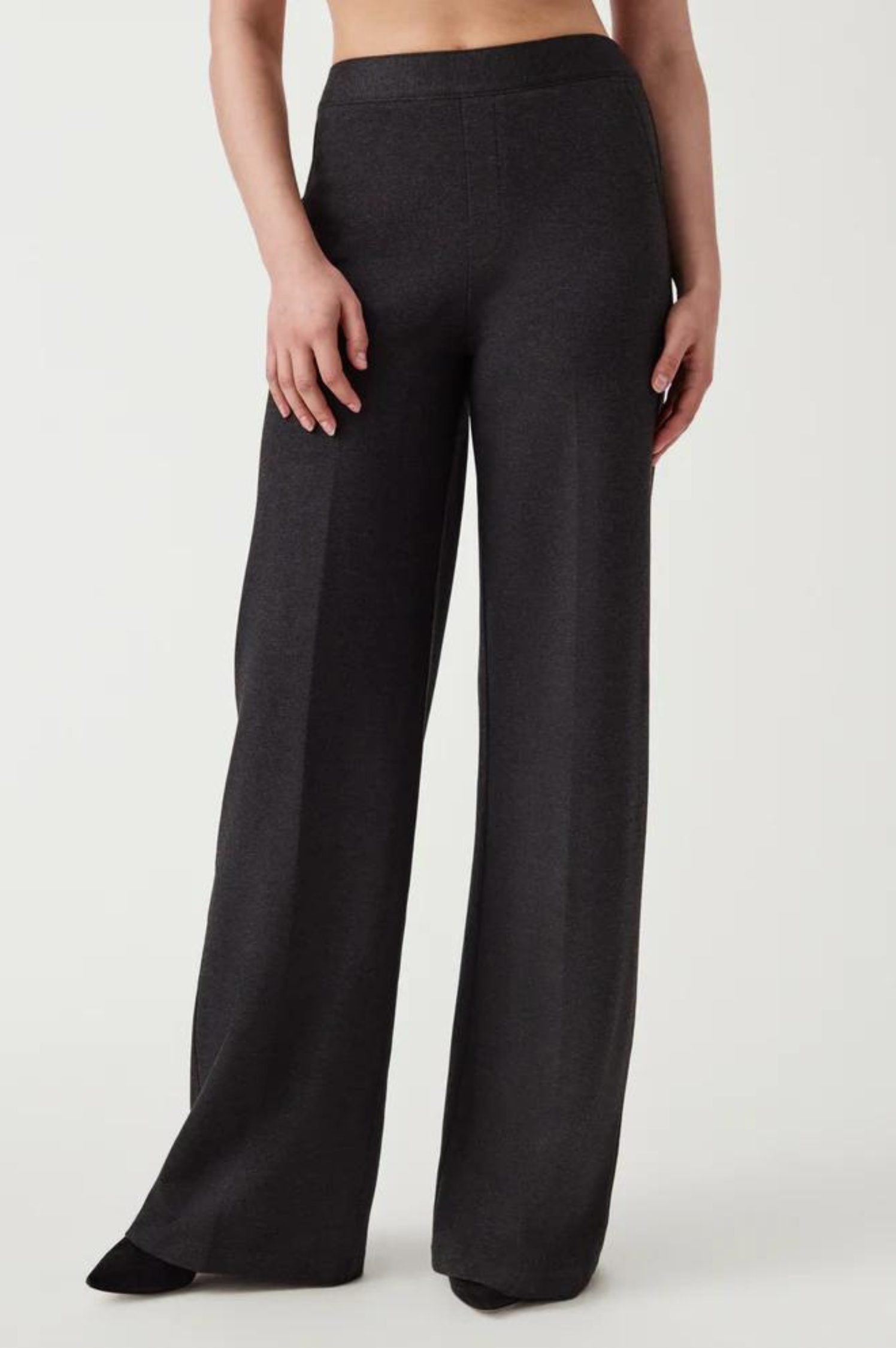 Buy SPANX® Black The Perfect Pant Wide Leg Trousers from the Next