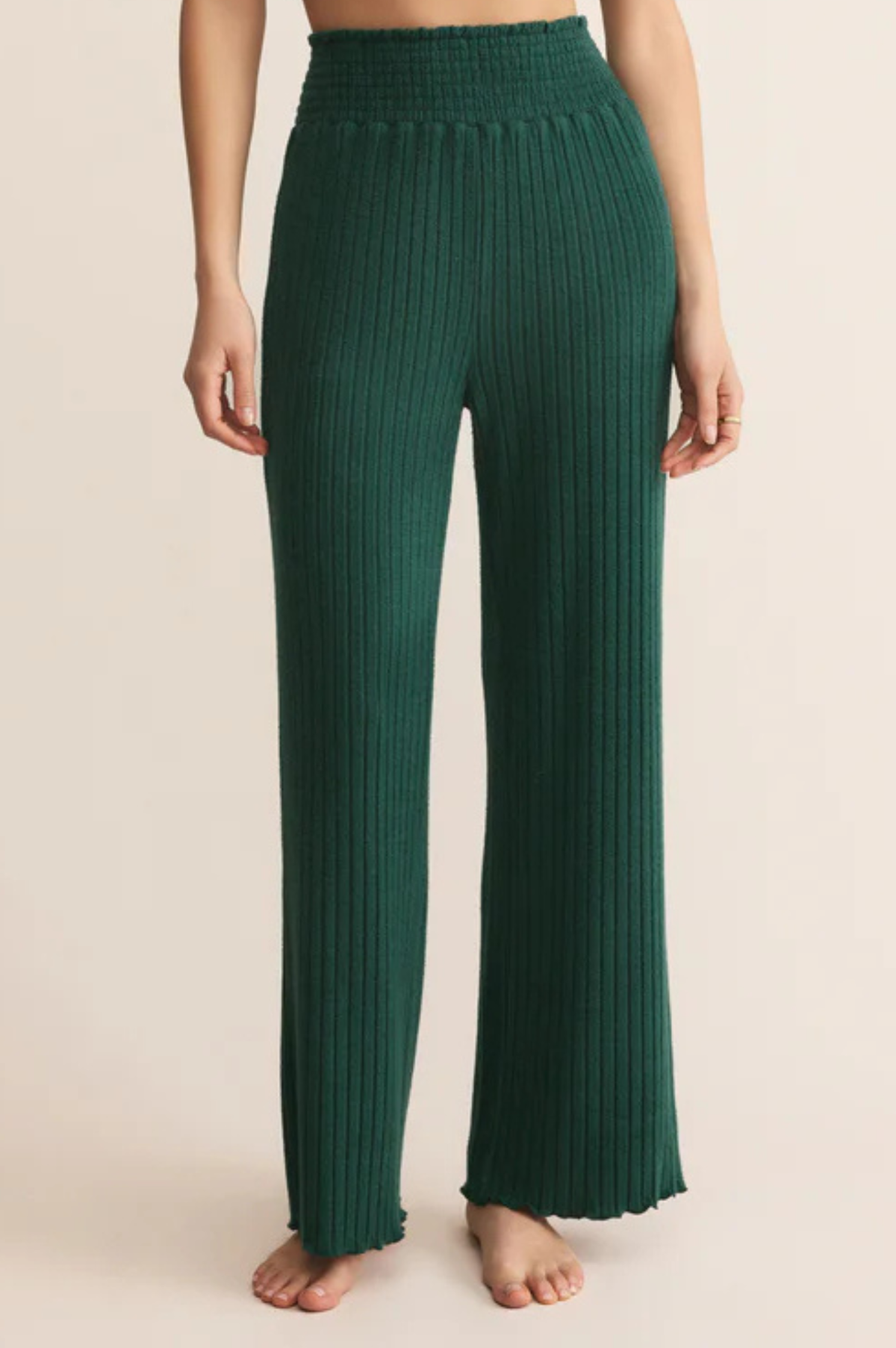 Dawn Smocked Rib Pant