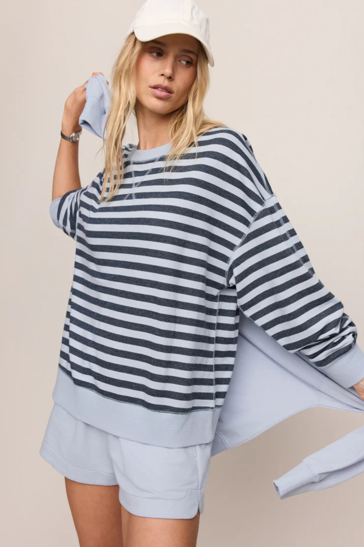 Everyday Striped Crew