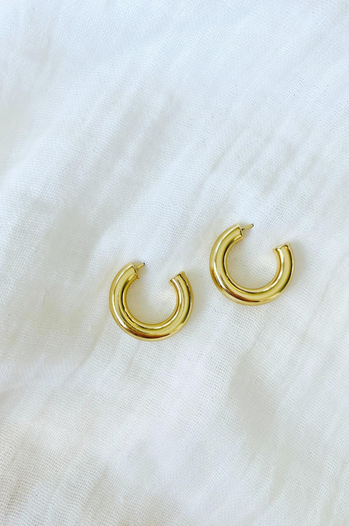 Gold Mini Tube Hoops