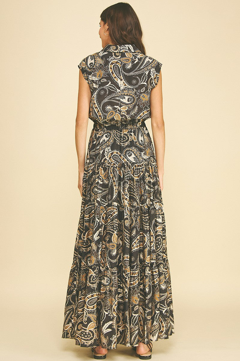 Mia Paisley Maxi Dress