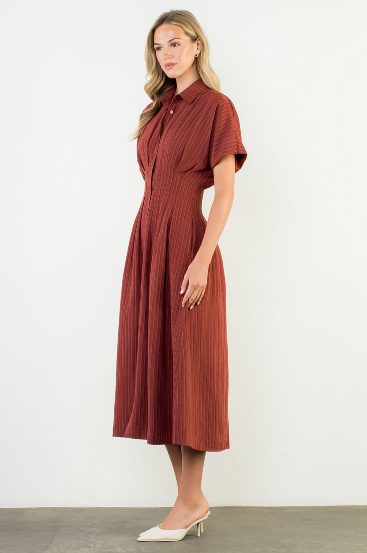 Colleen Button Front Maxi Dress