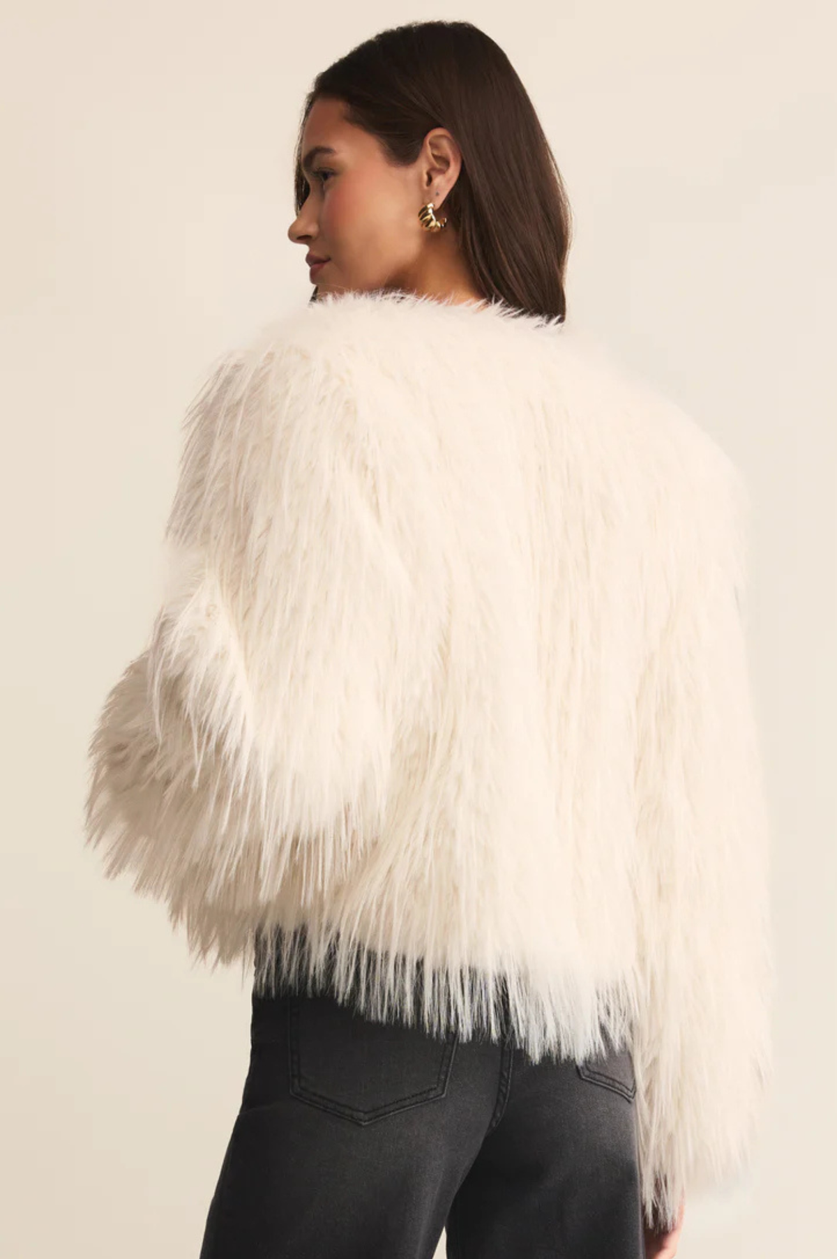 Cyndi Faux Fur Crop Jacket