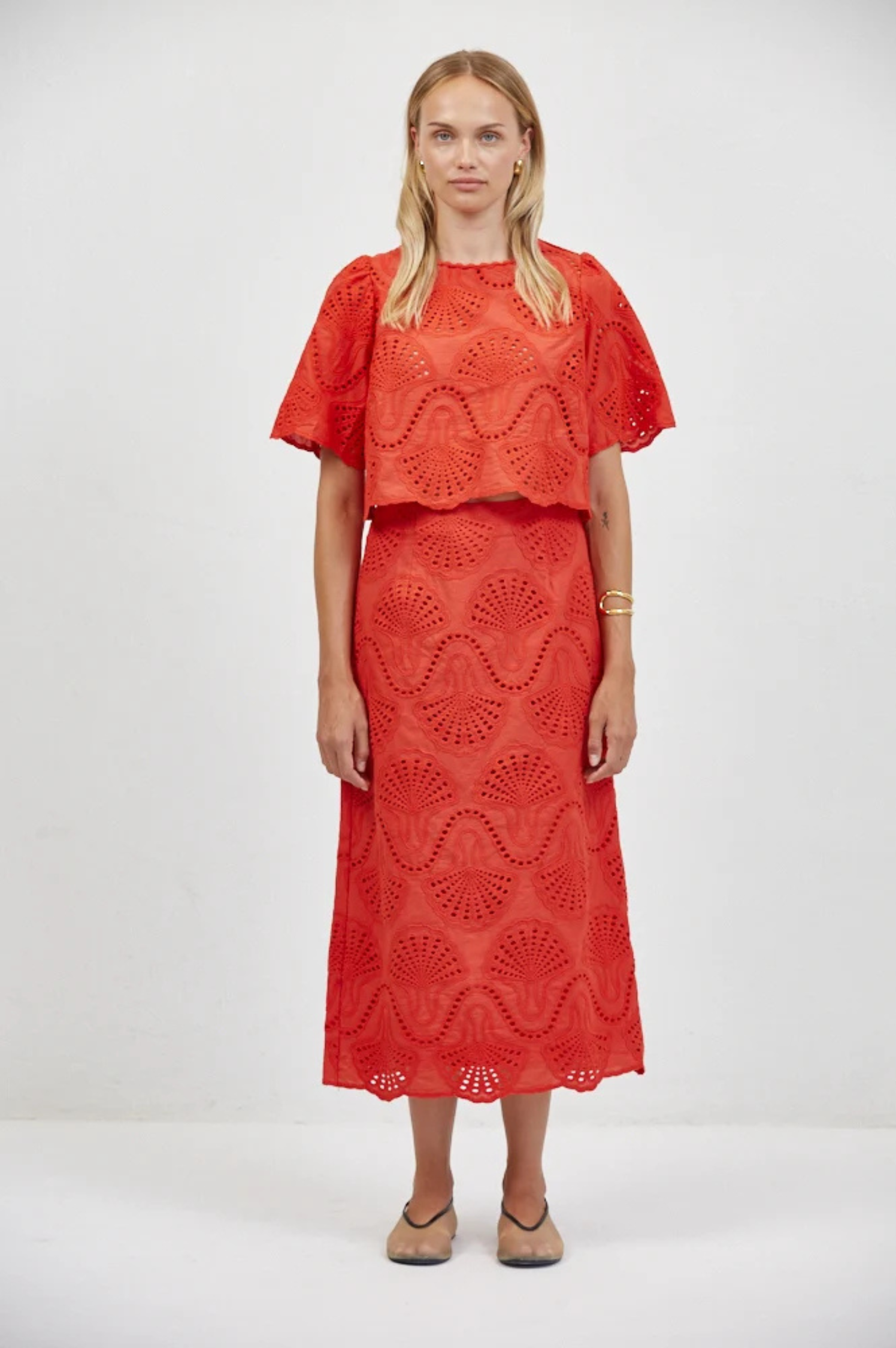 Cannes Eyelet Top