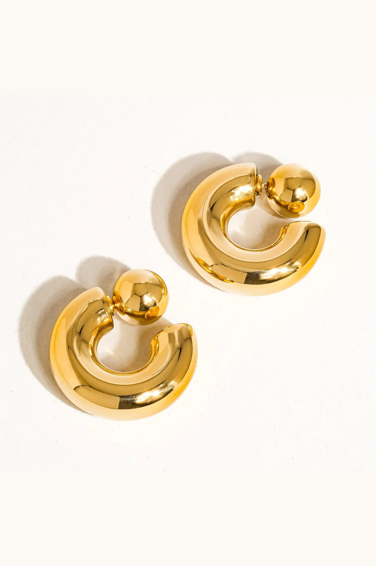 Fernanda Ball C Hoop Earring