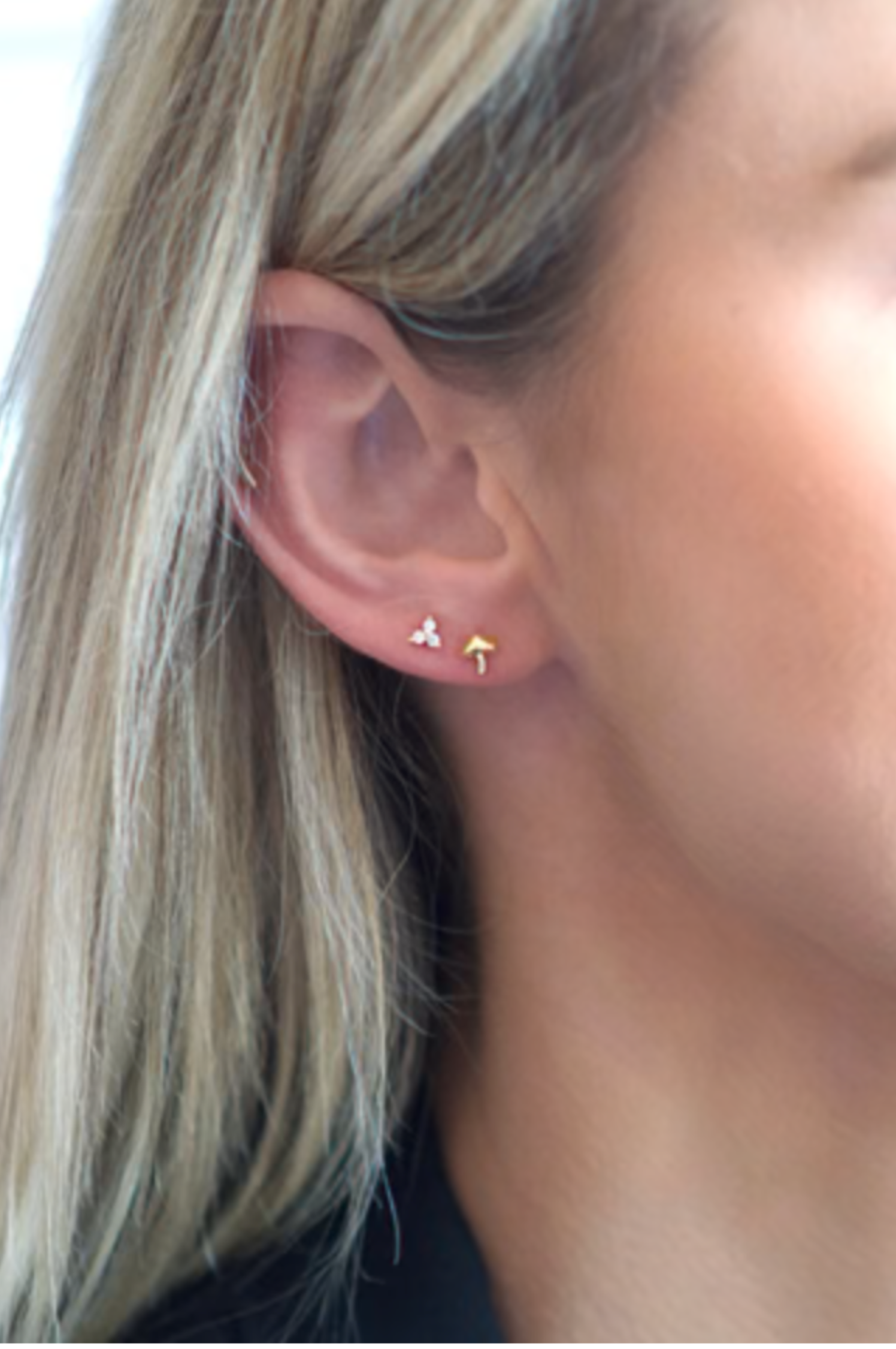 Happy Camper Mushroom Stud Set