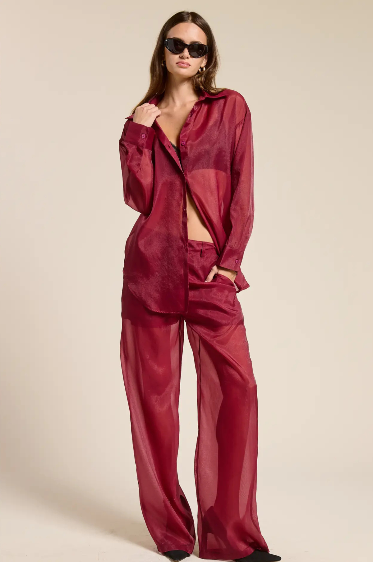 Bethany Sheer Organza Pant