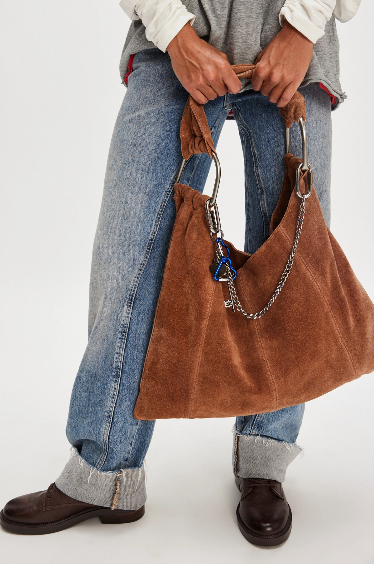 Bobbi Slouch Suede Tote