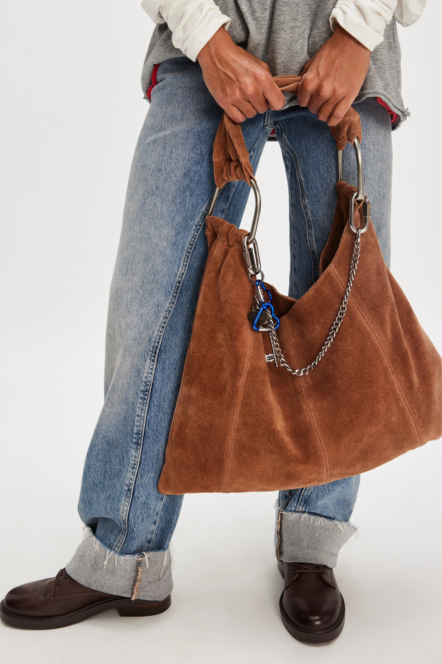 Bobbi Slouch Suede Tote