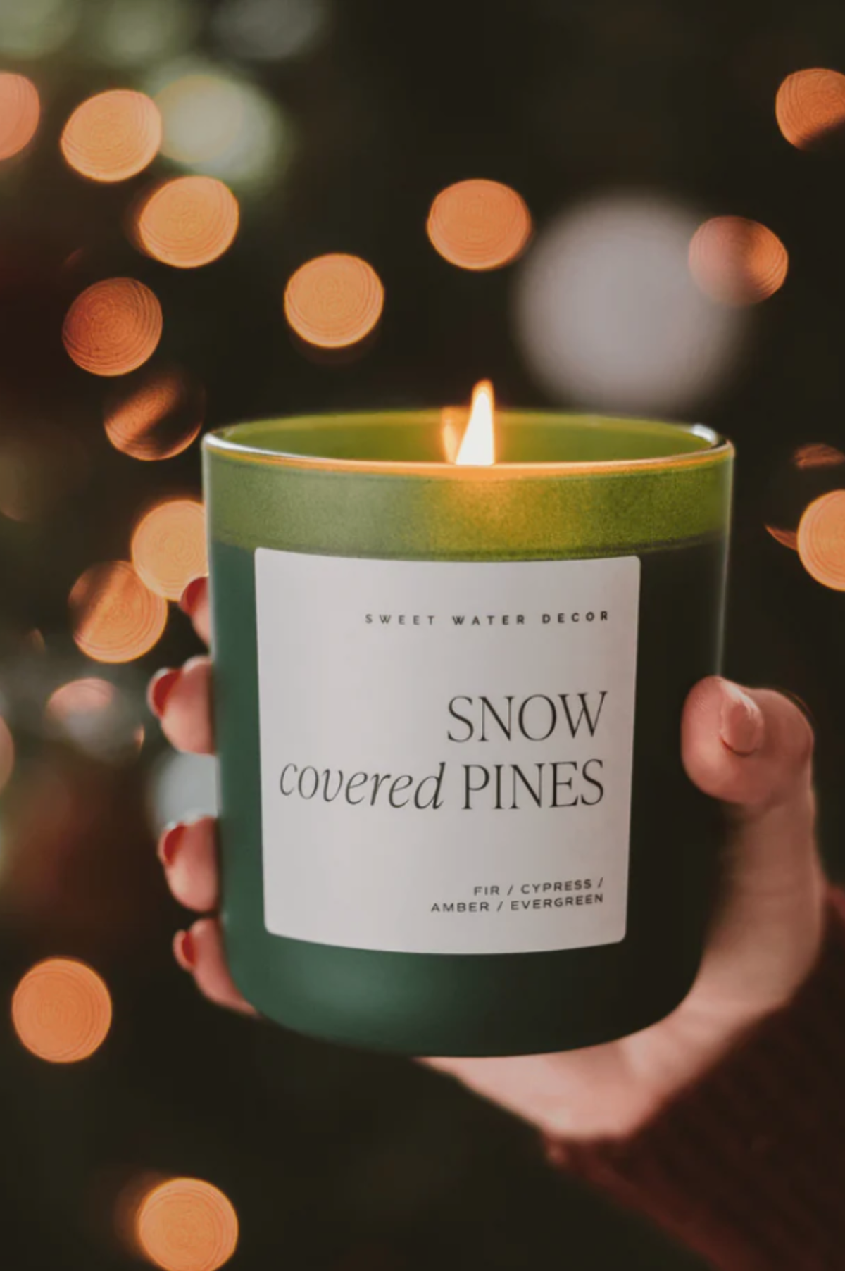 Snow Covered Pines Candle