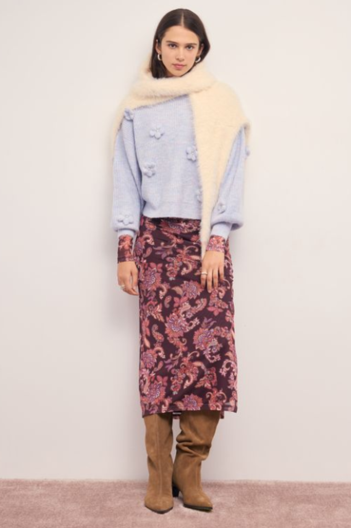 Vera Floral Applique Knit