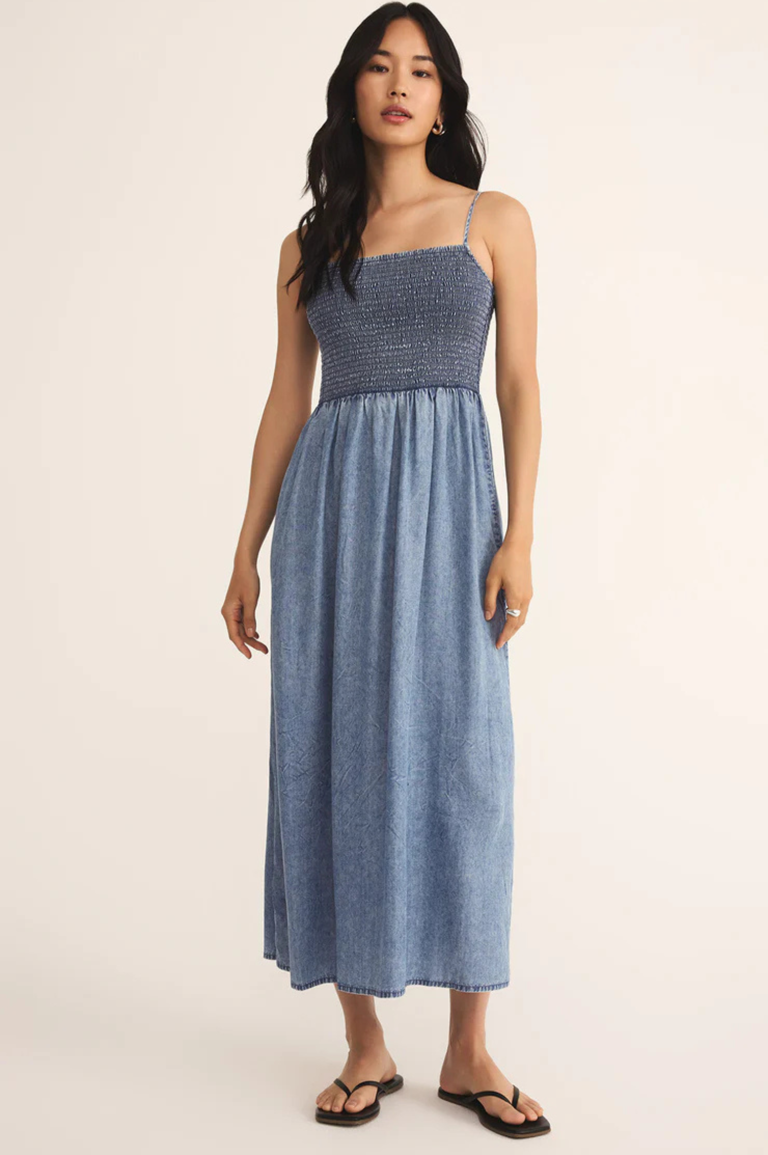Bayside Chambray Maxi Dress