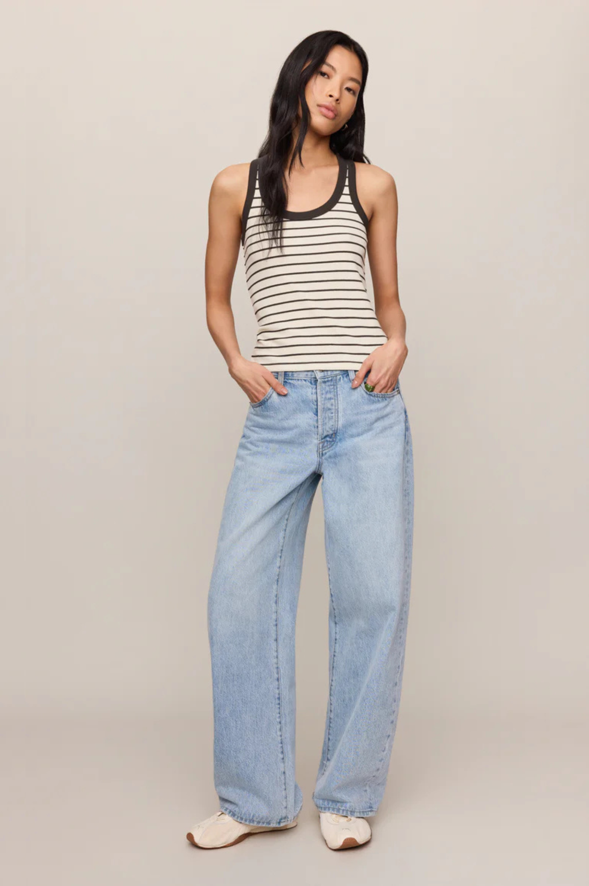 Rowe Striped Scoop Tank