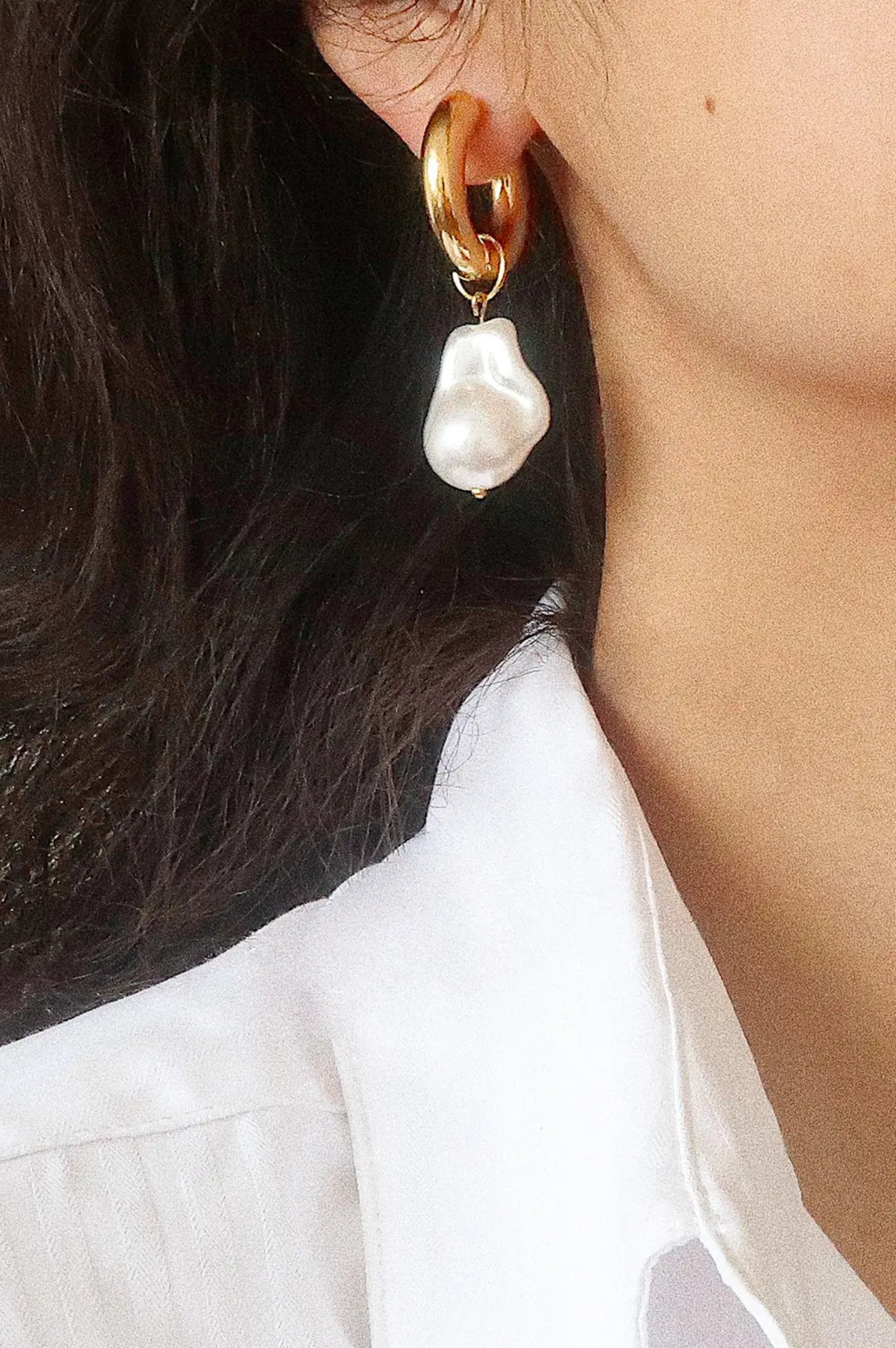 Oceana Large Pearl Earring
