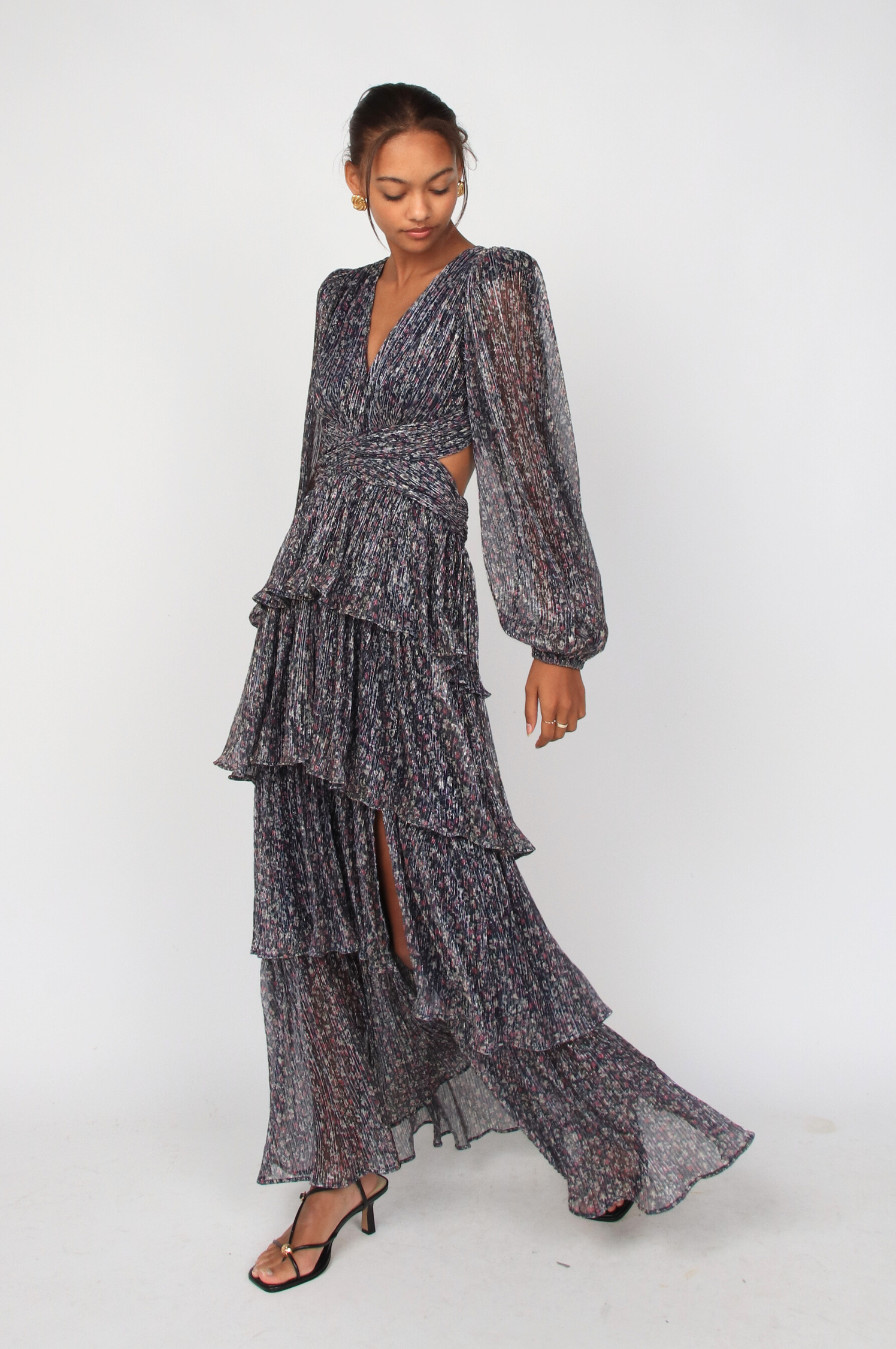 Anora Floral Tiered Maxi Dress