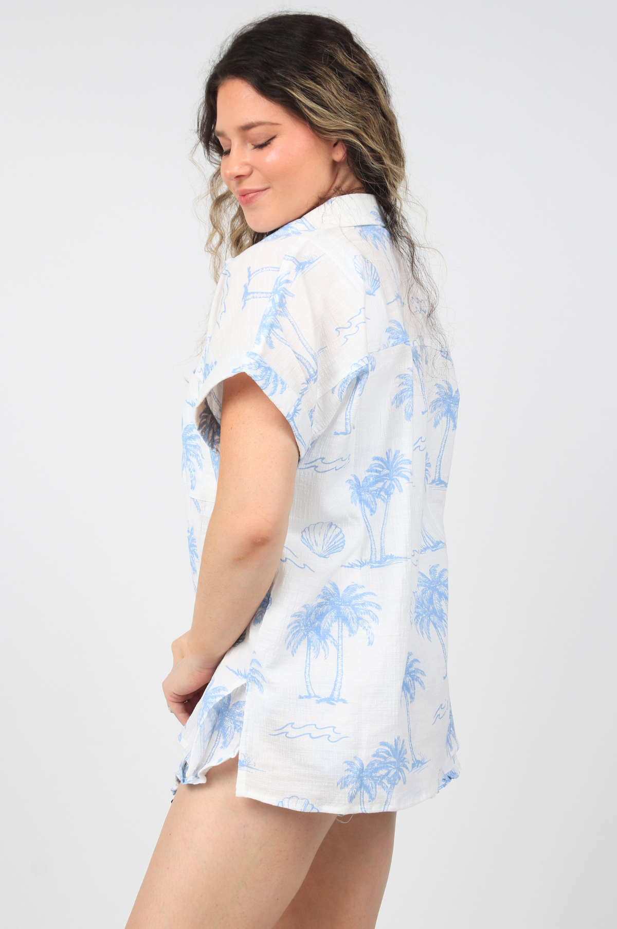 Kathryn Textured Button Up Shirt