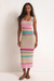 Ibiza Stripe Crochet Dress