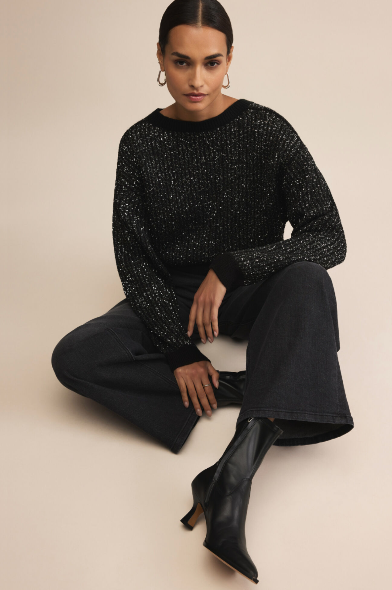 Gleam Sequin Sweater