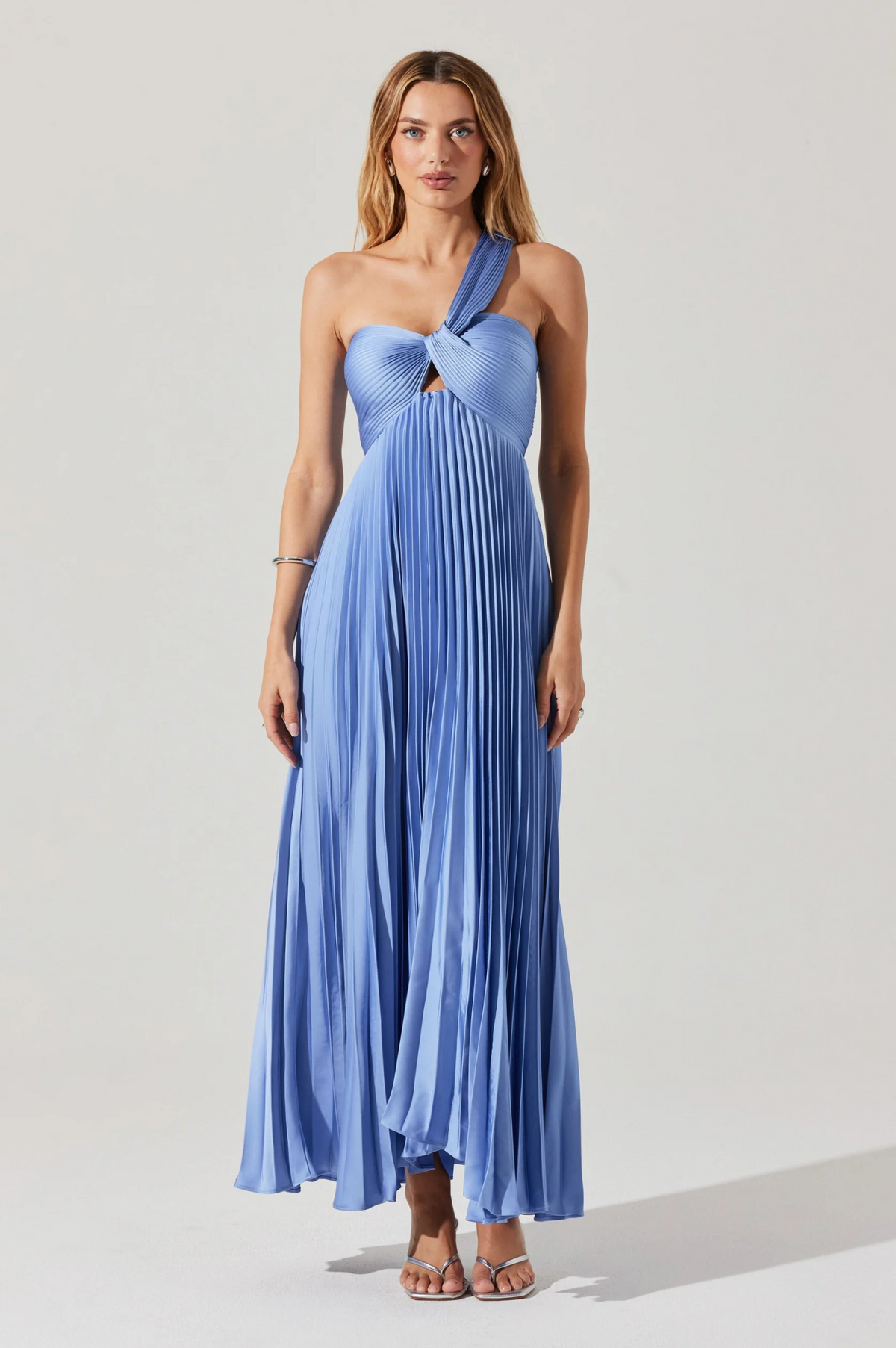 Rasya Pleated Maxi Dress