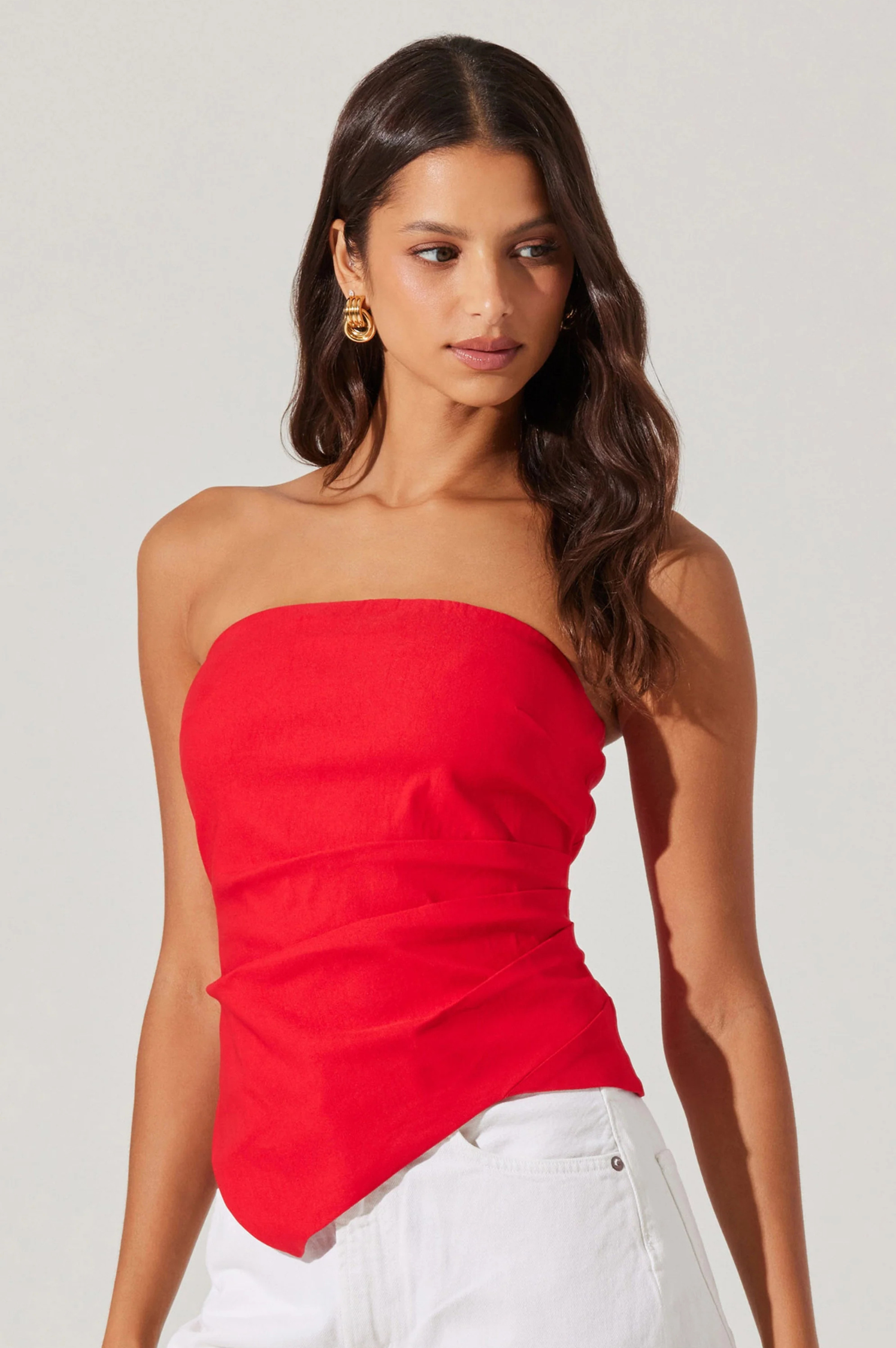 Anoka Strapless Handkerchief Top