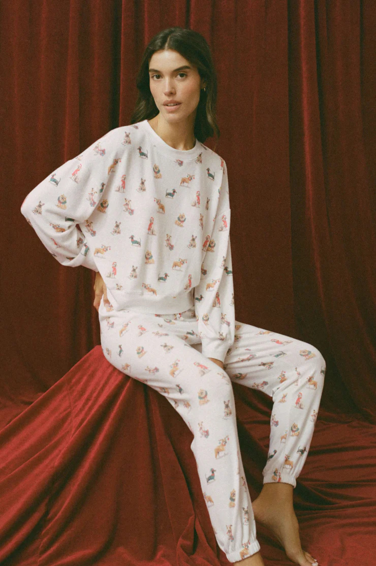 Elle Pup Long Sleeve Top