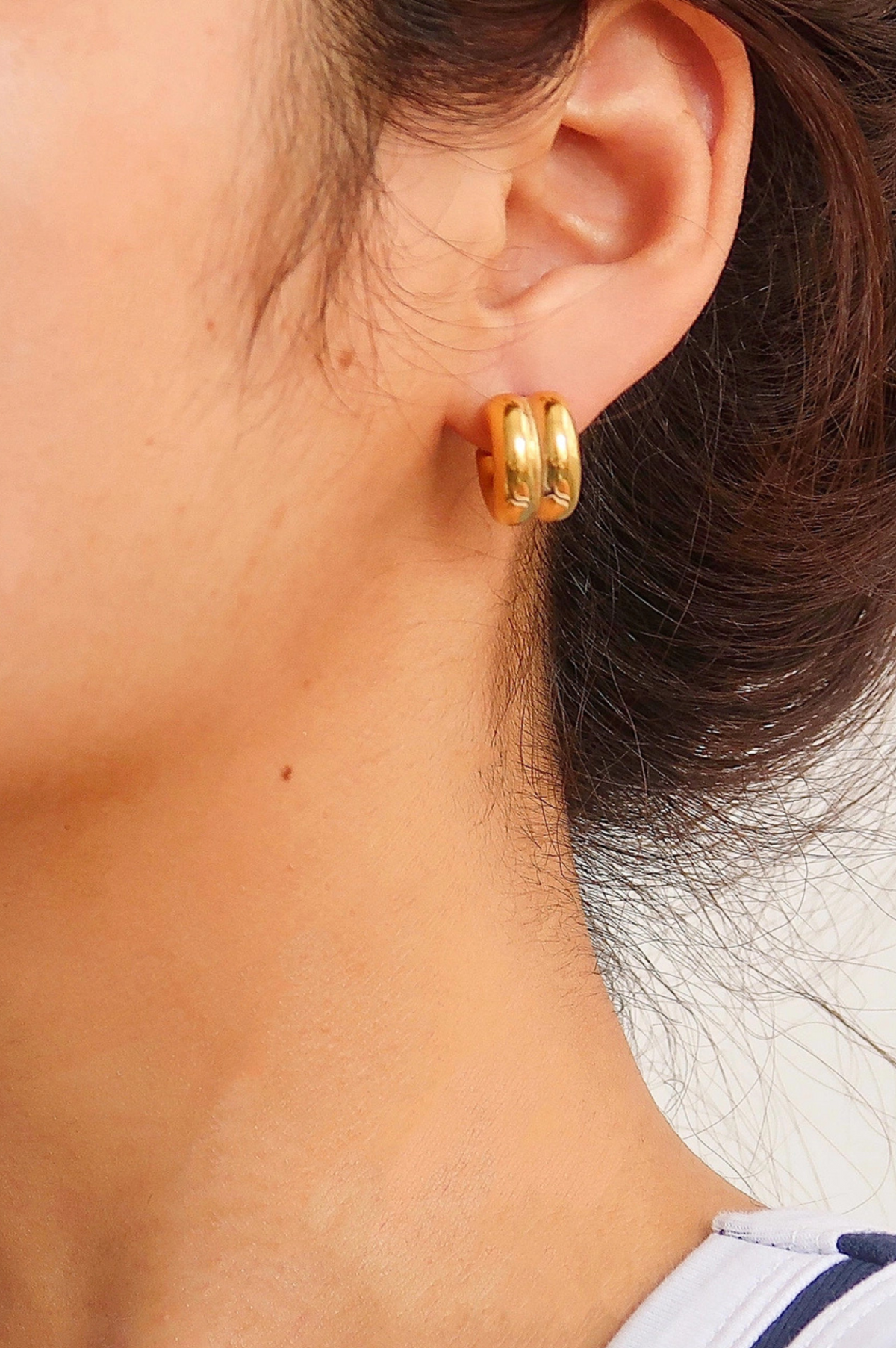 Emma Double Hoop Earring