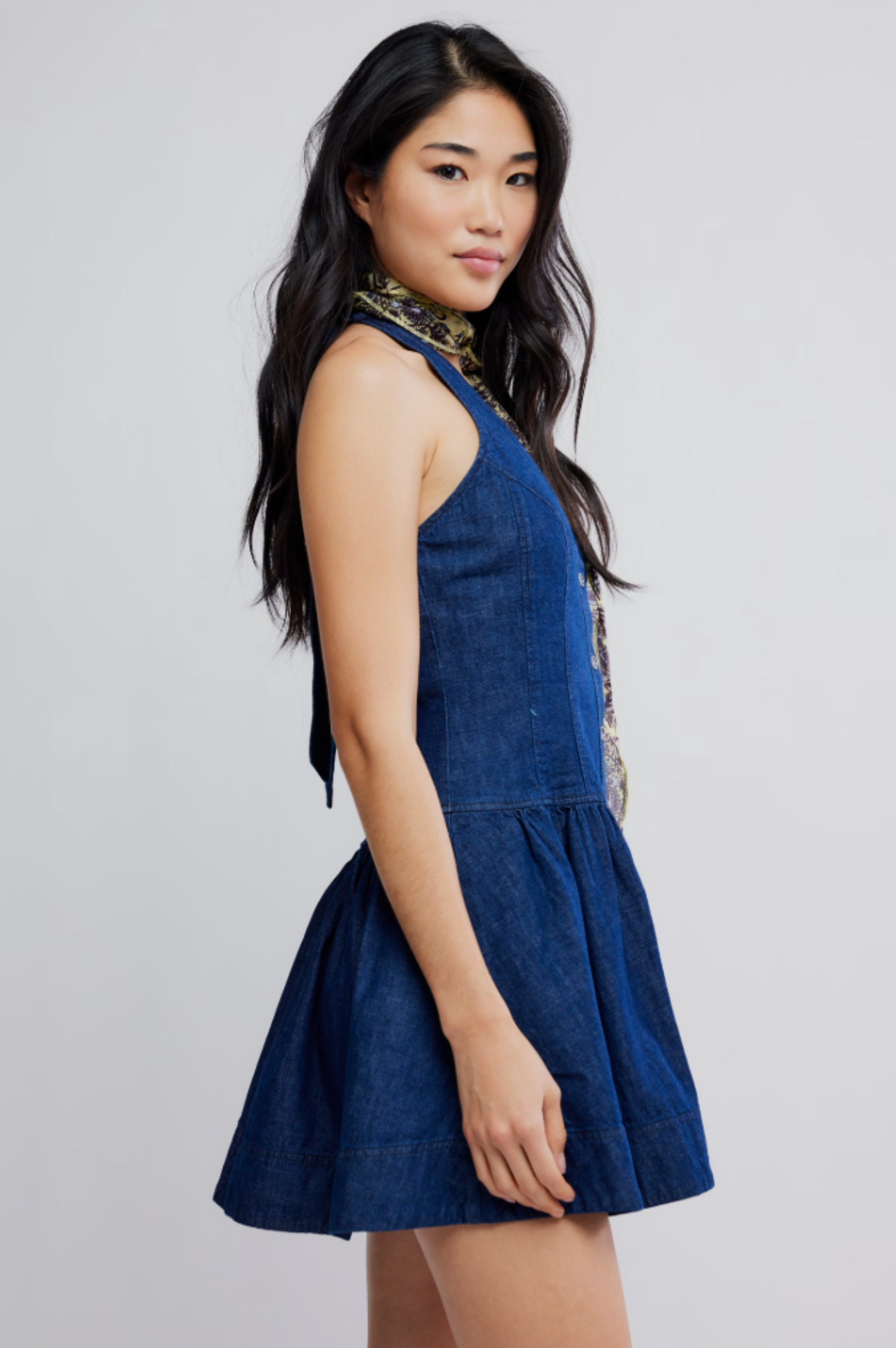 Clean Break Denim Mini Dress