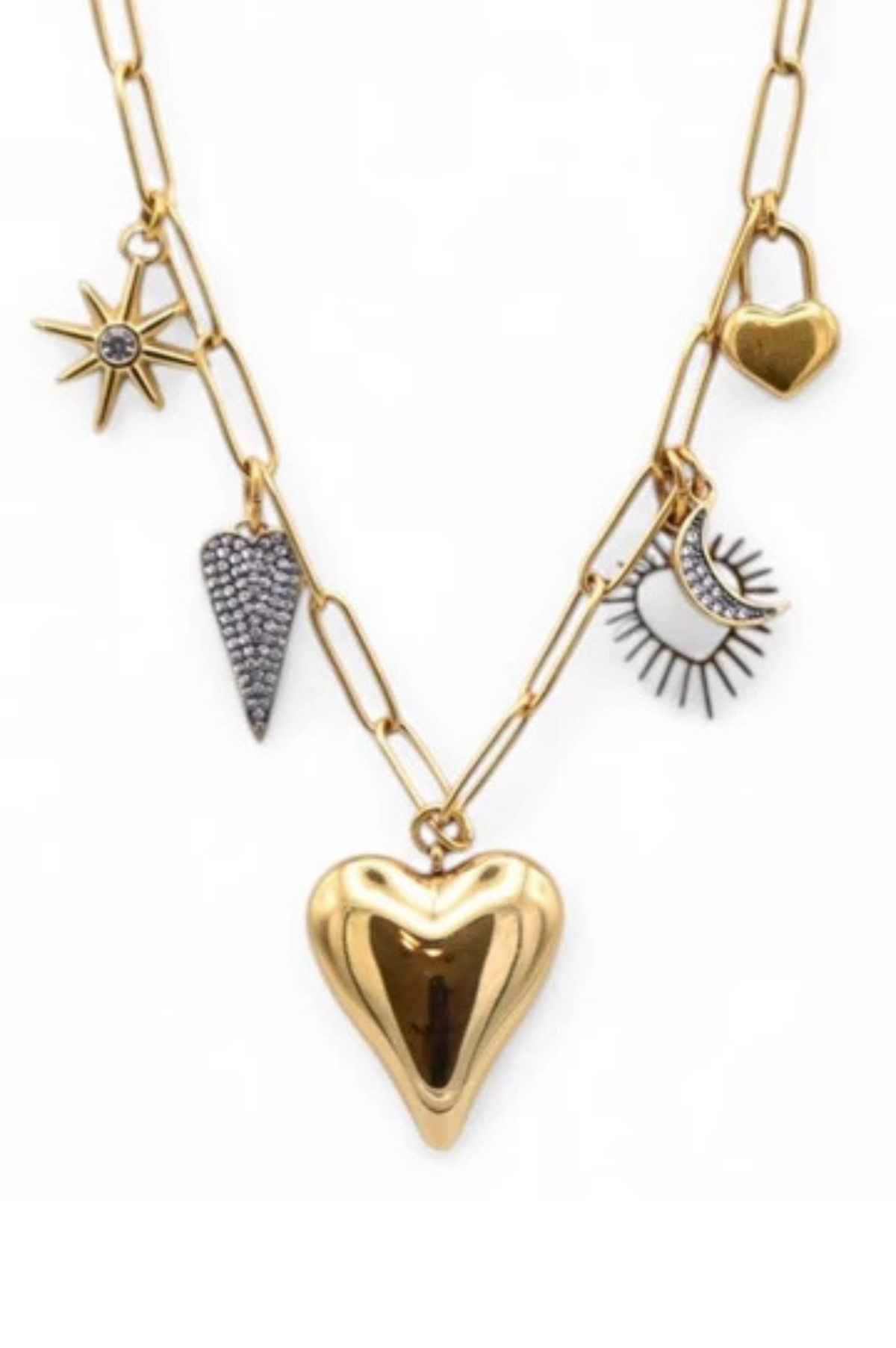 Moon And Back Necklace