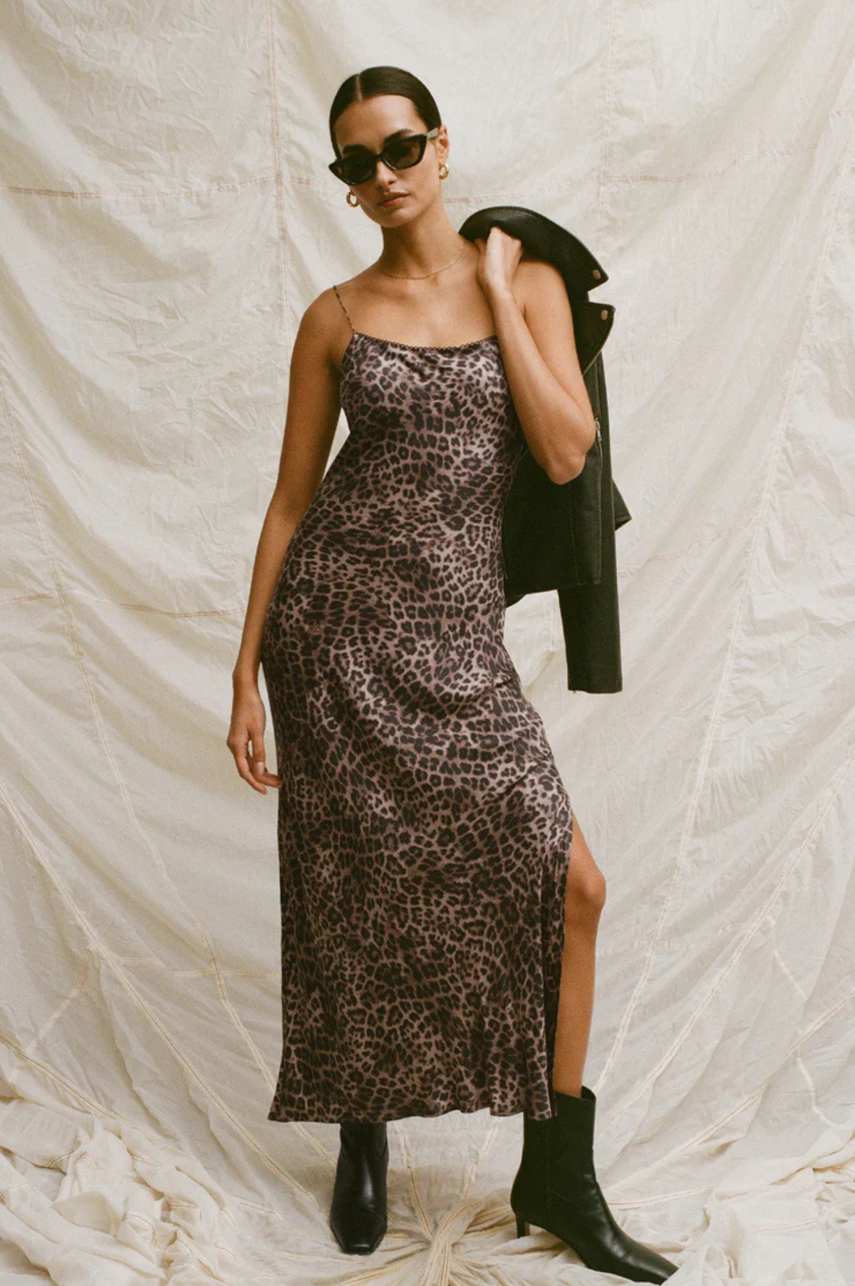 Cielo Leopard Midi Dress
