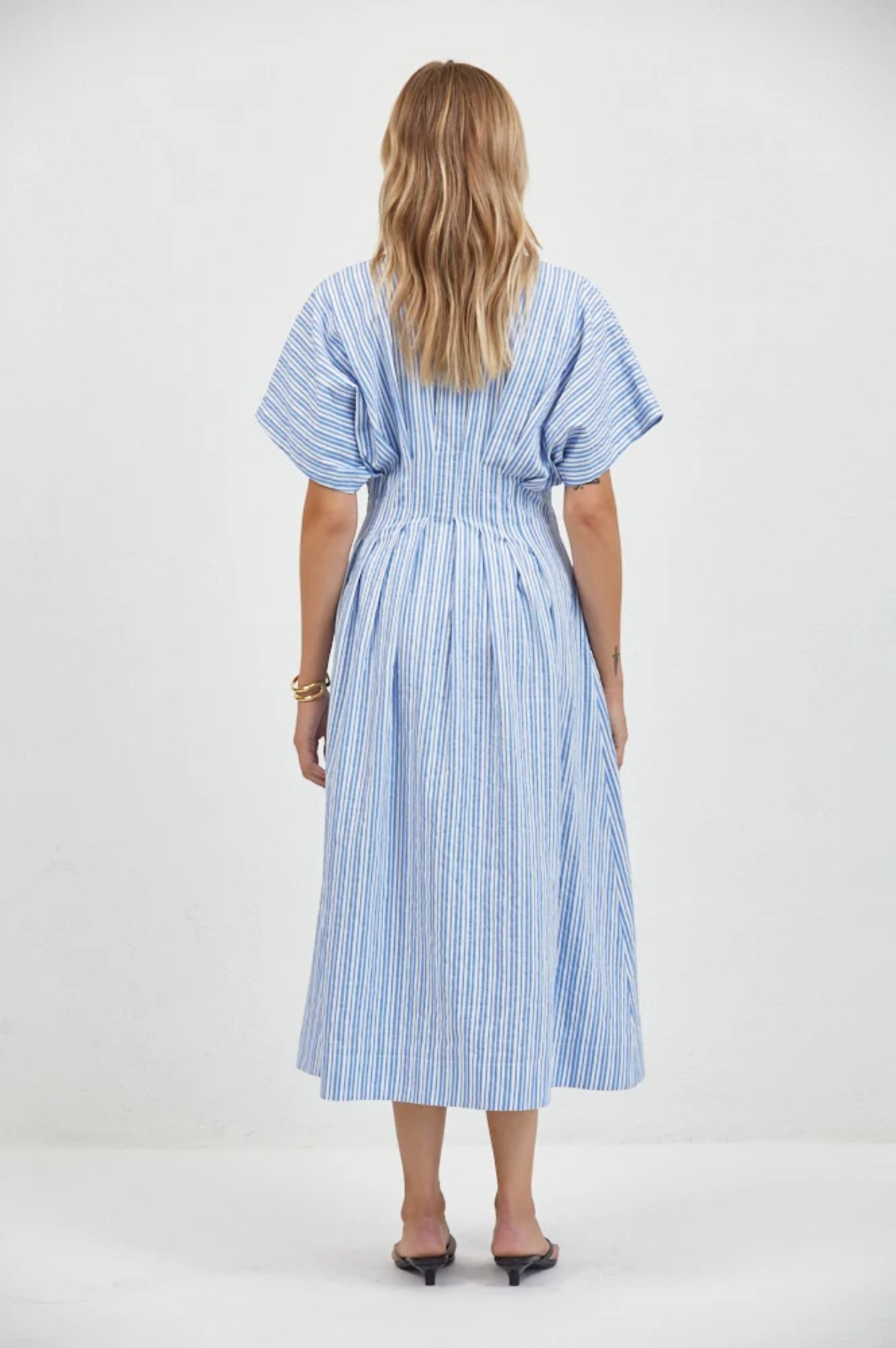 Aster Striped Shirtdress
