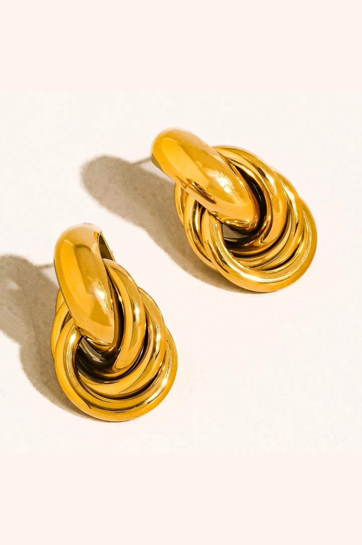 Rosavine Knot Hoop Earrings
