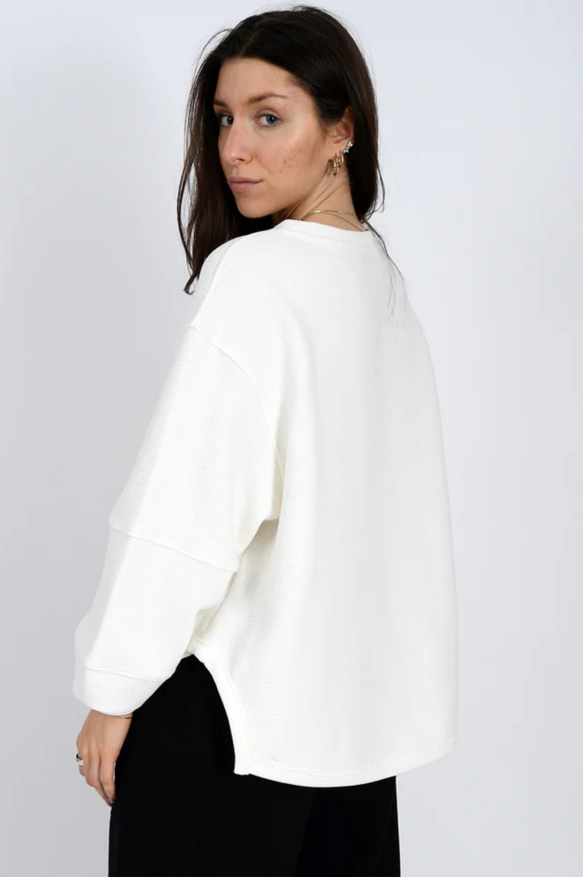 Lucina Ottoman Soft Knit Long Sleeve