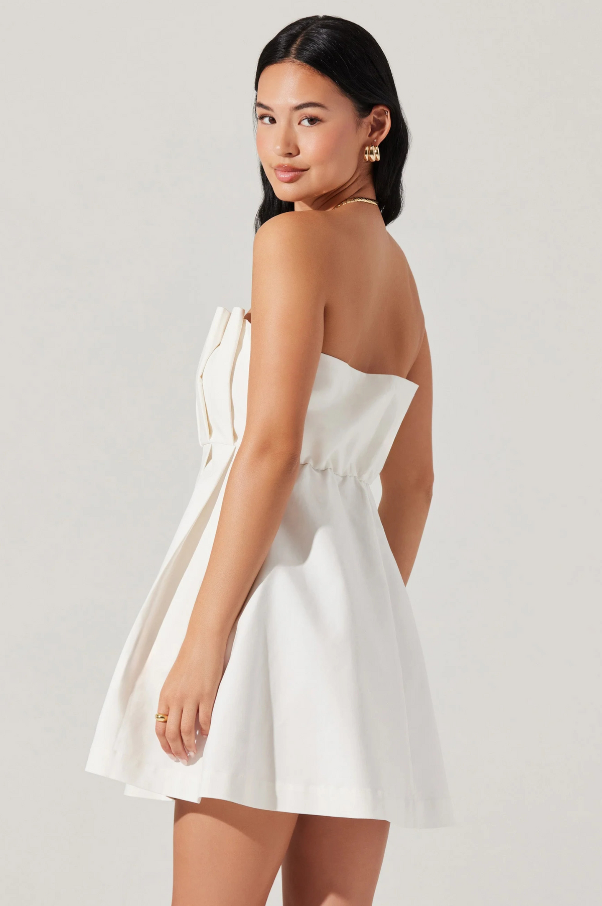 Clemira Pleated Mini Dress