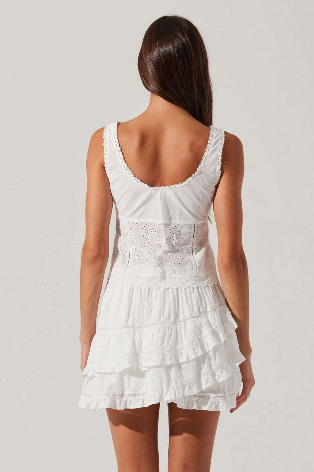 Kensley Eyelet Tie-Front Top