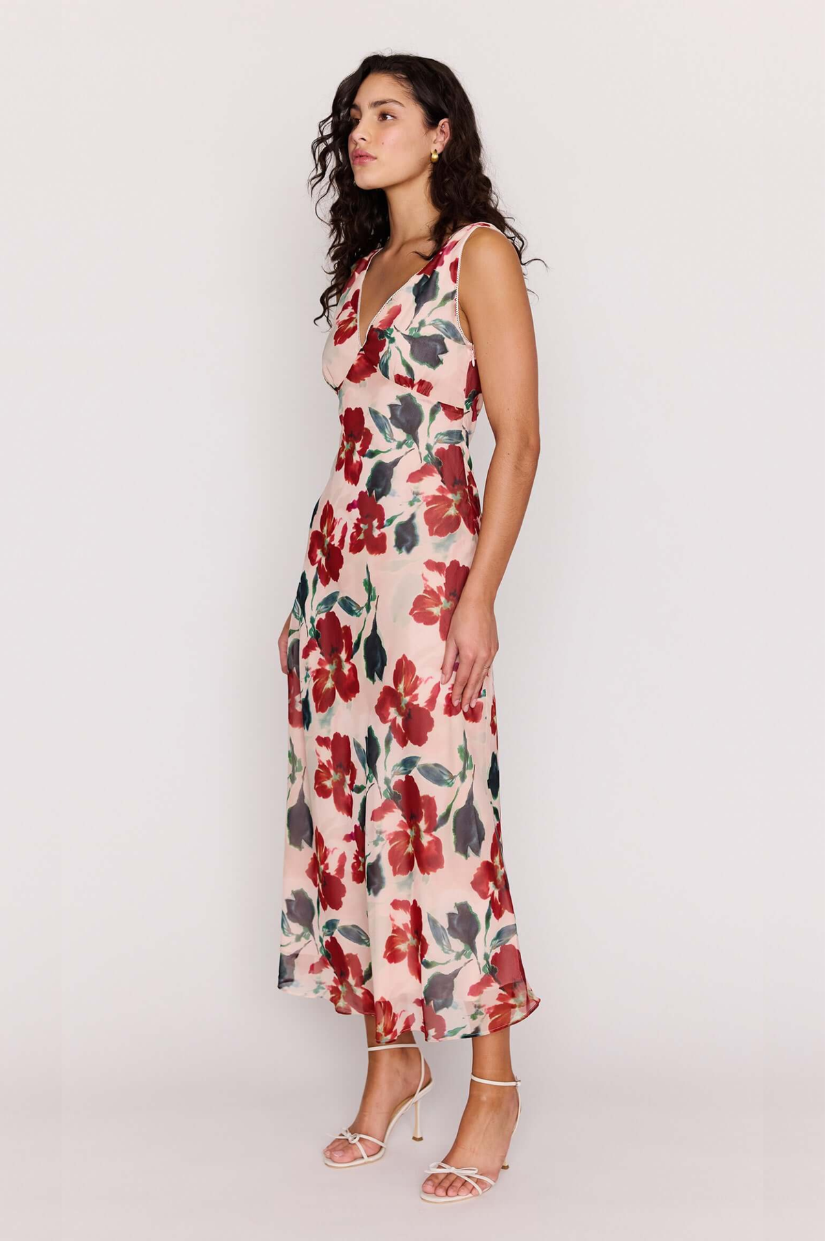 Arabella Bias Midi Dress