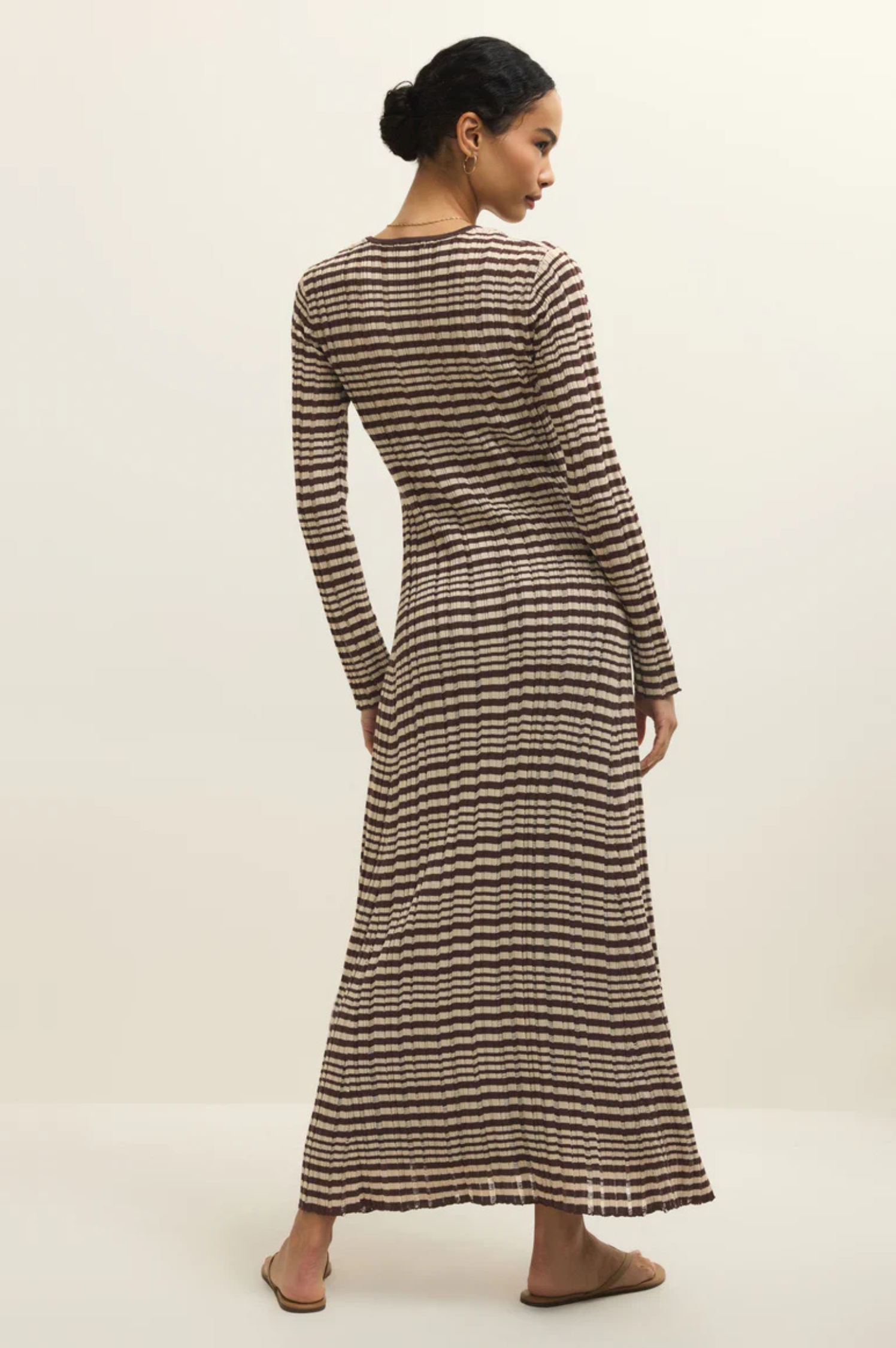 Rosetta Striped Midi Dress