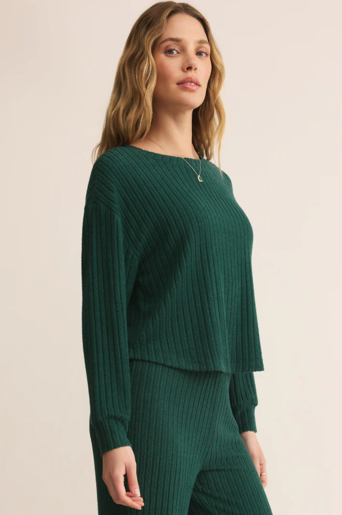 Elfie Rib Long Sleeve Top