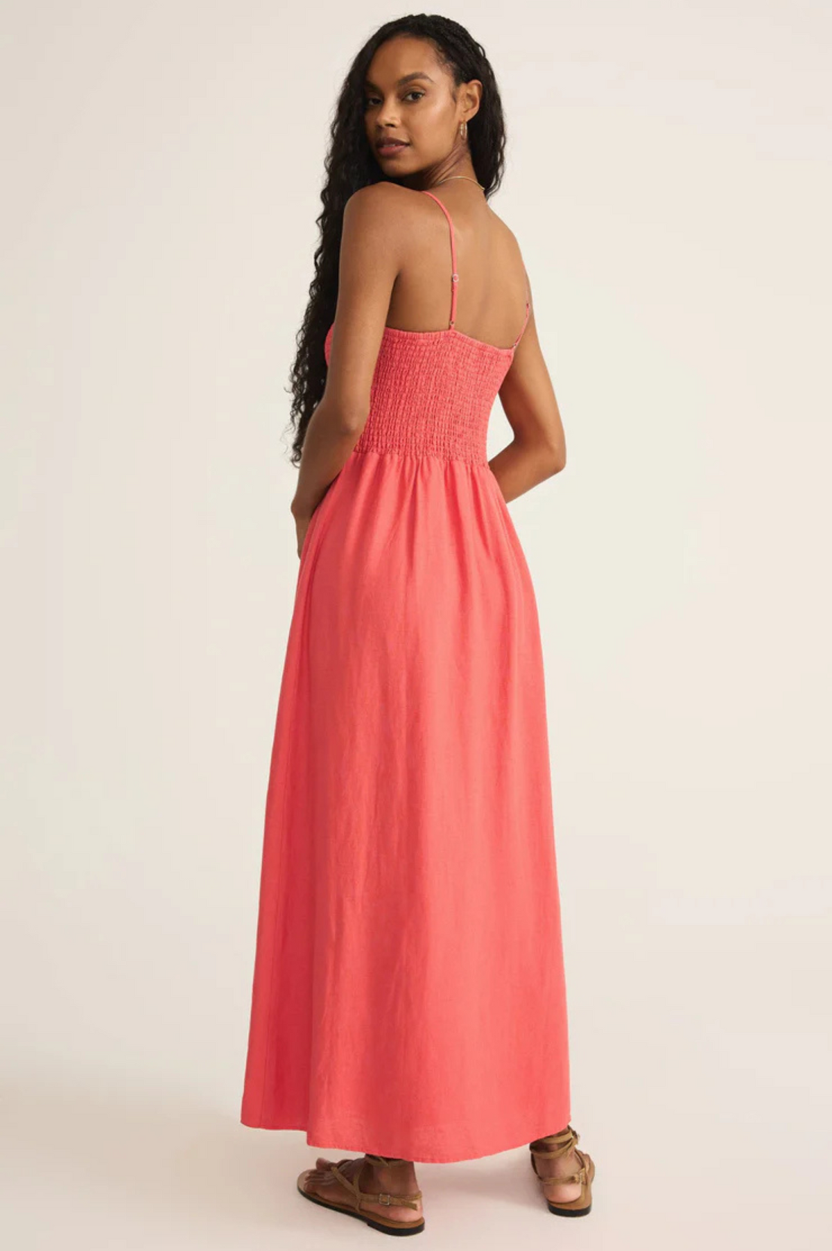 Bayside Linen Maxi Dress
