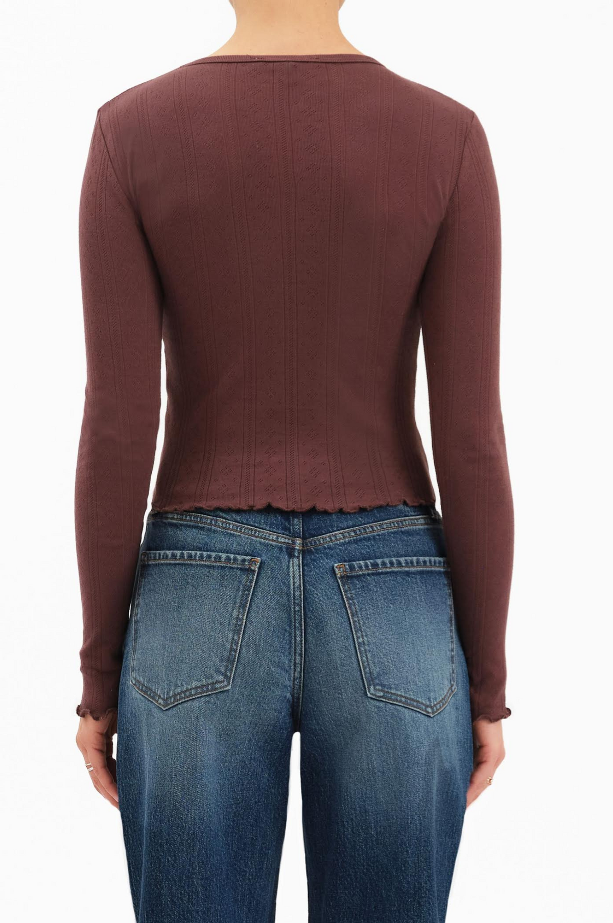 Waverly Everyday Pointelle Crewneck Tee