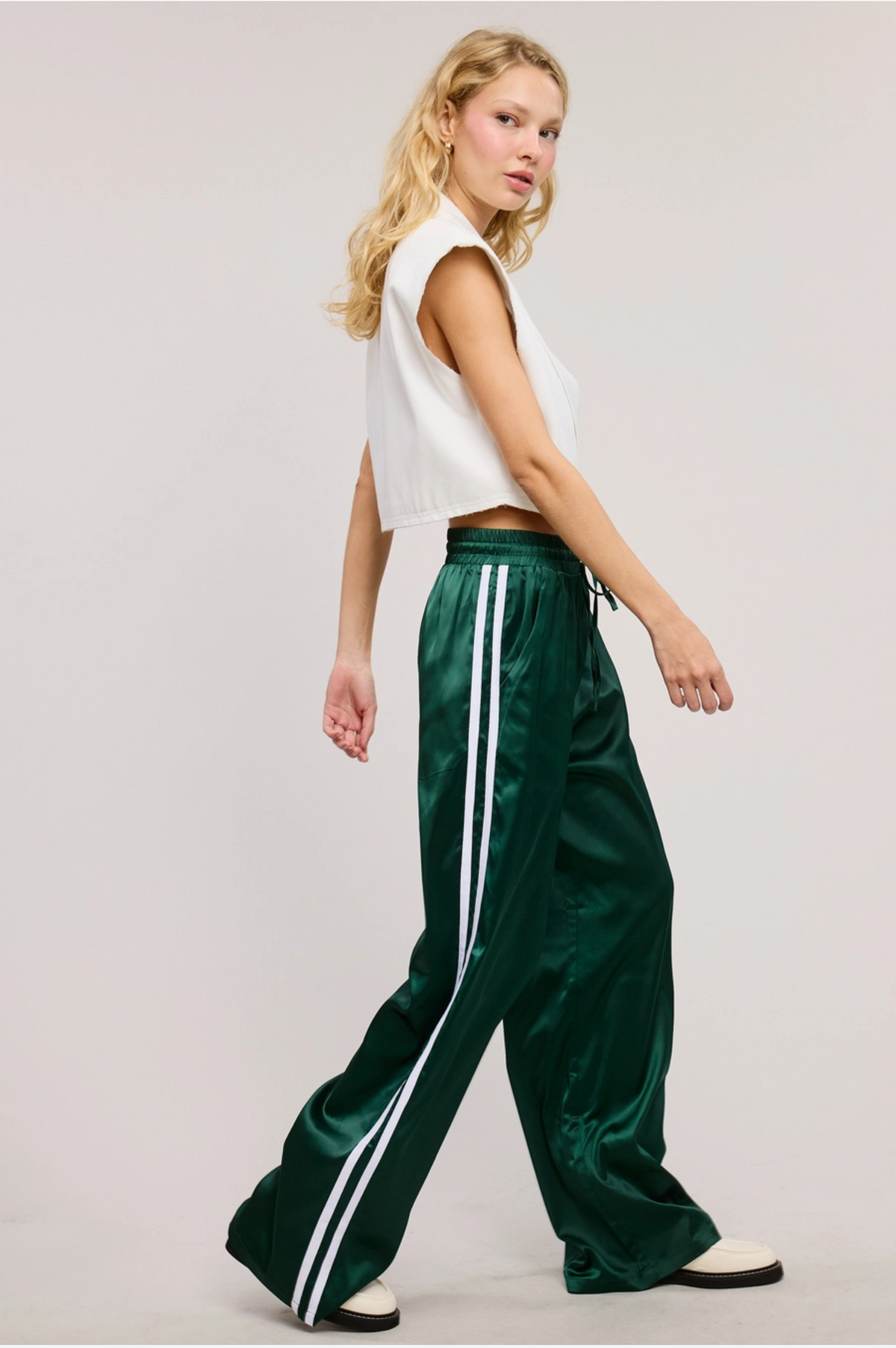 Kaia Satin Track Pant