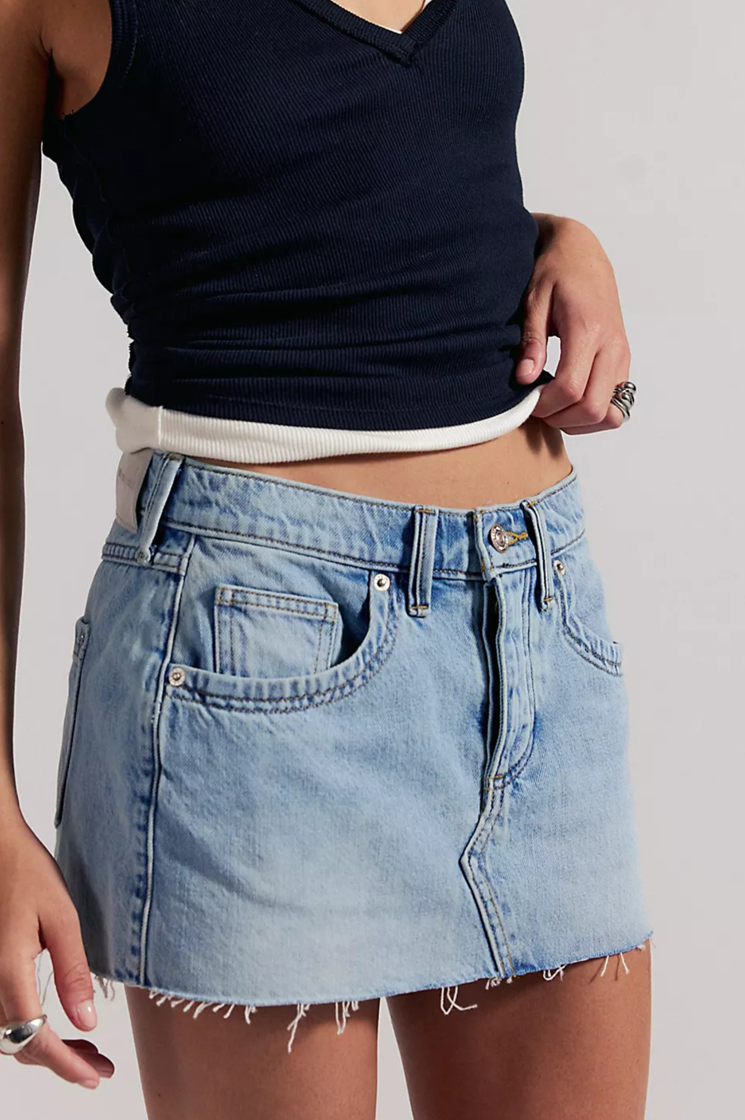Lainey Low-Rise Mini Skirt
